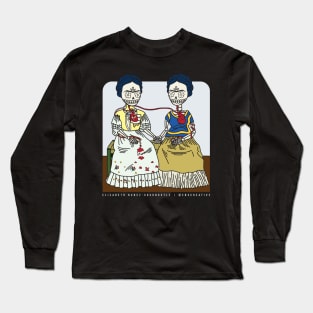 "Las Dos Calaveras" | Darks Long Sleeve T-Shirt